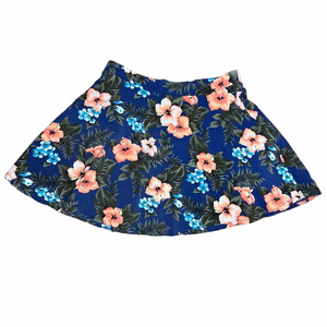AEROPOSTALE Blue Floral Mini Skirt Size Medium